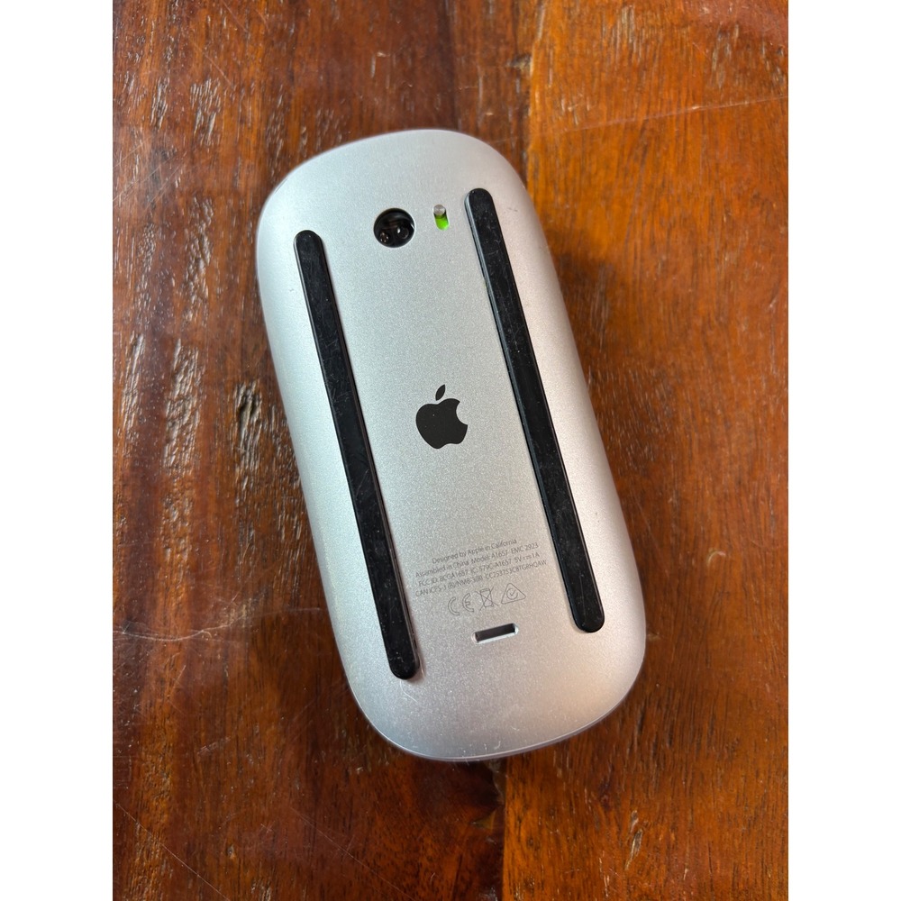 Apple Magic Mouse 2 Wireless Bluetooth Rechargeable Silver White Model A1657 - Picture 2 of 4